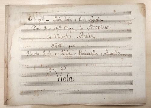 Spartito manoscritto xix - manoscritto, sec