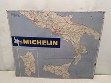 Insegna cartina geografica Sud Italia pubblicitaria Michelin