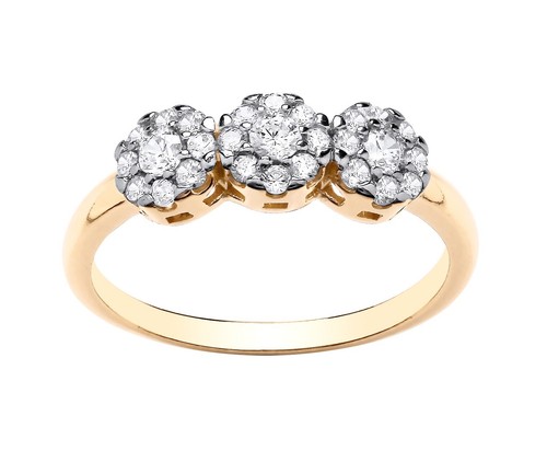 Anello trilogy oro giallo kt - anello,