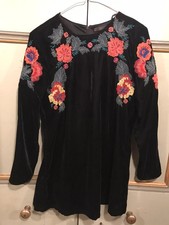 Abitino Zara in velluto nero e