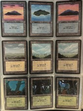 Magic The Gathering Terra Base  FBB 1^ Edizione Italiana _set Completo 15/15