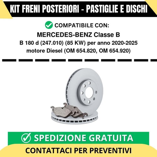 Kit freni posteriori - kit,