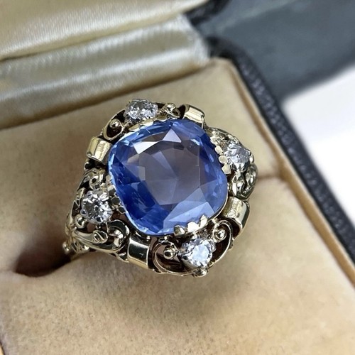 Anello art deco oro - deco, diamante