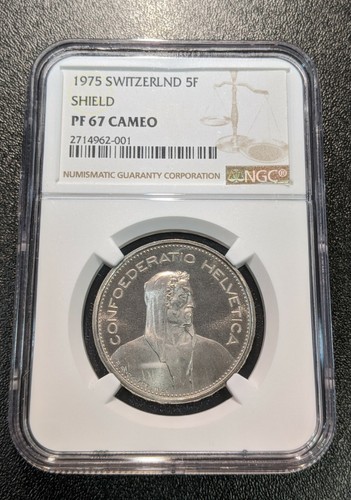 1975 pf67 cameo svizzera - 1975,