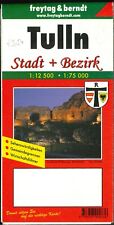 Tulln (Austria) - Pianta della città 1:12.500 e Cartina del distretto 1:75.000