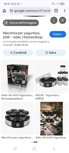 Yogurtiera adler 4476 - yogurtiera, ad