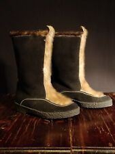 Stivaletti d'epoca in pelle di foca - Vintage ankle boots in sealskin