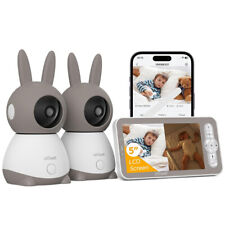 ieGeek 5'' 2K Baby Monitor Video e Audio con 2 Fotocamere Telecamera Rilevamento