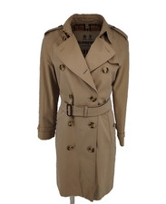 Burberry trench coat miele UK 8 IT 40 US 6 lunghezza lunga Waterloo