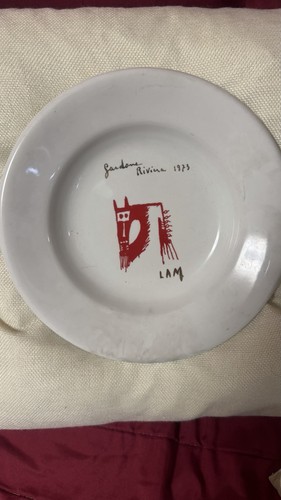 Piatto ceramica wilfredo lam - wilfredo,