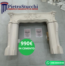 Rivestimento camino polvere di marmo consolle focolare termocamino stufa forno