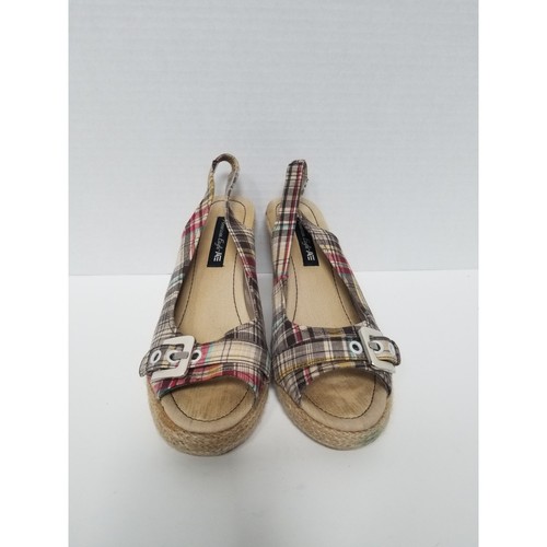 Sandali con zeppa quadri - con,