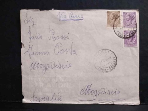 Busta italia repubblica aerea - italia,