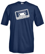 T-SHIRT VINTAGE V28 CASSETTA MUSICA