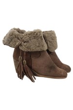 Stivaletti donna marroni zeppa