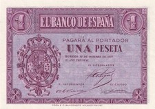 1 Peseta - Armoirie - Burgos -