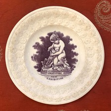 Antico piatto ceramica 1851