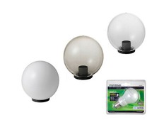SFERA GLOBO PER LAMPIONE LAMPIONI DA ESTERNO GIARDINO VARIE MISURE CON LAMPADINA