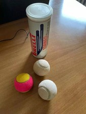 PIRELLI TORNEO TUBO PALLE DA TENNIS VINTAGE SICURAMENTE CON TRE PALLINE ANNI 80