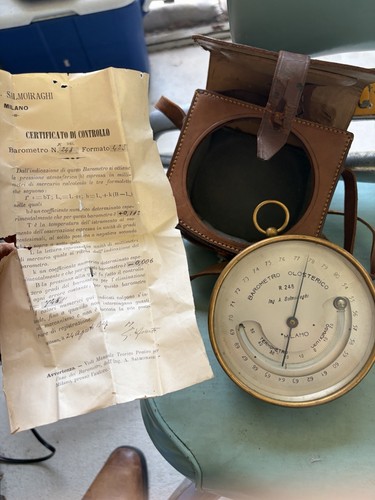 Antico termometro barometro