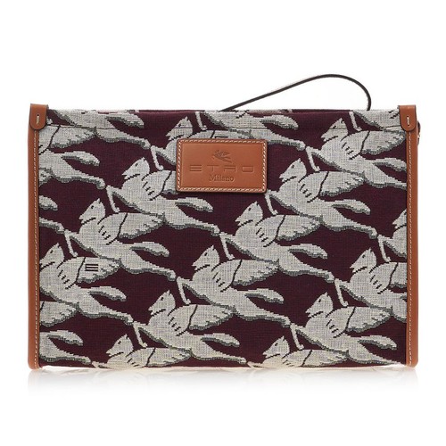 Etro pegasus clutch - etro,