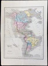 1867 - Carta Geografica Antica