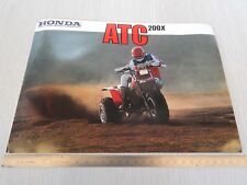 brochure originale Honda ATC 200 x depliant prospekt