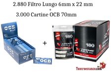 PACK: 1 scatola Filtri x-trem Xtra lungo 22mm * 6mm + 1 OCB Blue 70mm