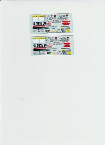 Decal racing43 fiat punto - 1:43,