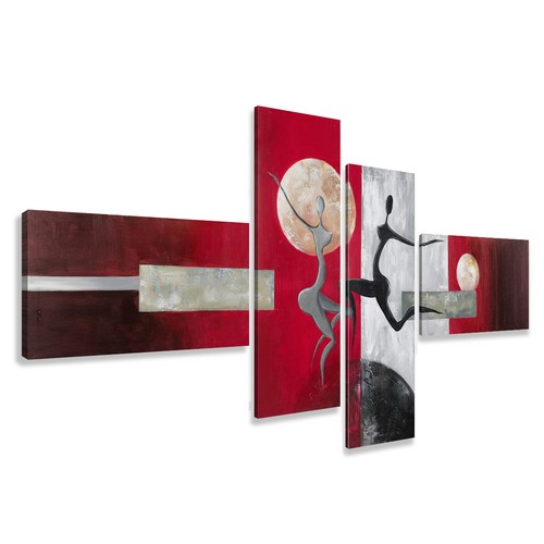 Quadro tela 195x80 4pz - quadro, su