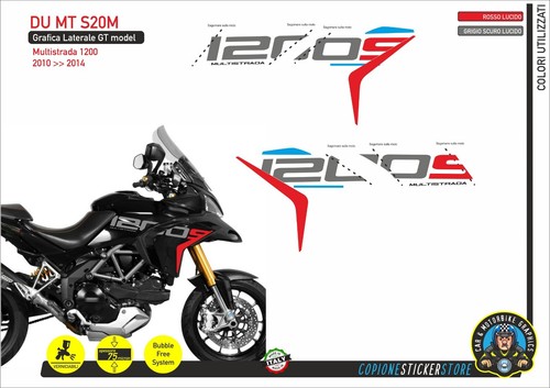 Adesivi grafiche fianco - adesivi, ducati