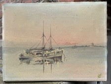 Vintage Dipinto ad olio