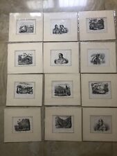 1’Lotto di 12 stampe