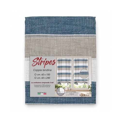 Coppia tendine vetro stripes - vetro,