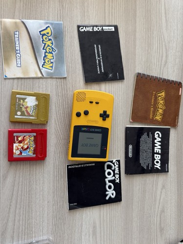 Nintendo game boy color - game, giallo