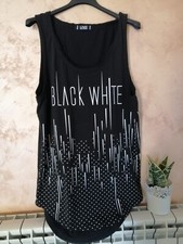 Canotta nera uomo "Black White"