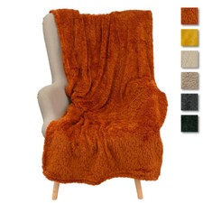 Coperta Plaid luxury in sherpa Brigitte extra calda - dimensioni varie X985