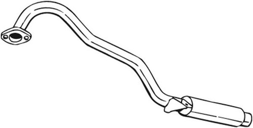 Silenziatore posteriore bosal - silenziatore,
