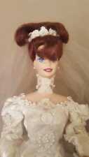  Barbie in porcellana - Romantic rose bride - usato
