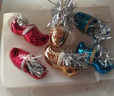 "RARO! ARY FRANCE Set 6 Zoccoli Olandesi VINTAGE Scarpine Tinsel NOS - Made in F