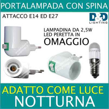 kit luce notte portalampada e