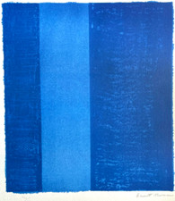Barnett Newman Litografia COA originale firmata a penna numerata a matita, 180