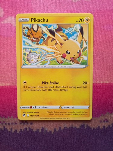 Pokemon card pikachu silver - pokemon,