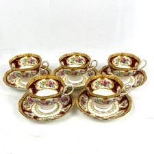 Set 5 piattini tazza Royal Albert Lady Hamilton forma di Albarn
