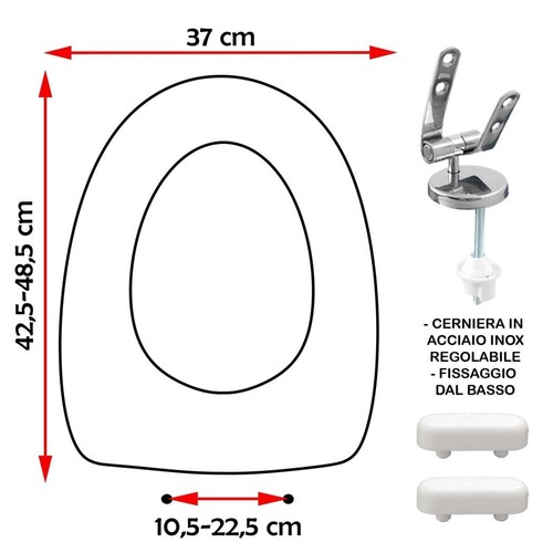 Sedile copriwater compatibile - sedile,