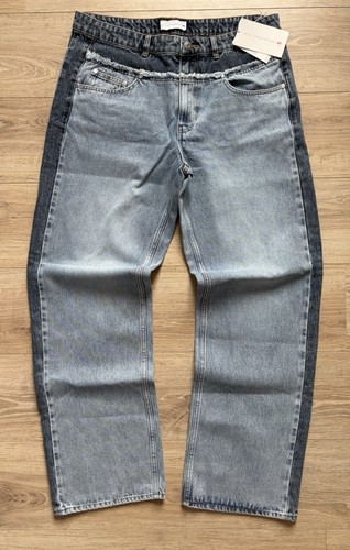 Jean bicolore jambes - jean,