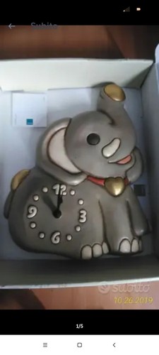 Orologio parete elefante - parete,