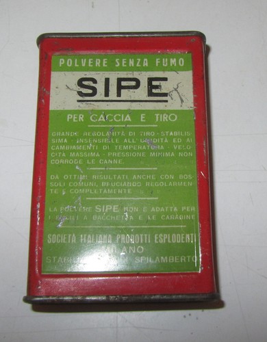 Scatola latta sipe polvere - scatola, di