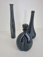 Bottiglie vuote in vetro Fiaschi ornamentali lotto di 3 oggetti da collezione
