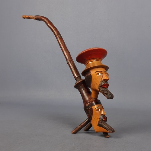 Pipa scultura legno intagliato - scultura,